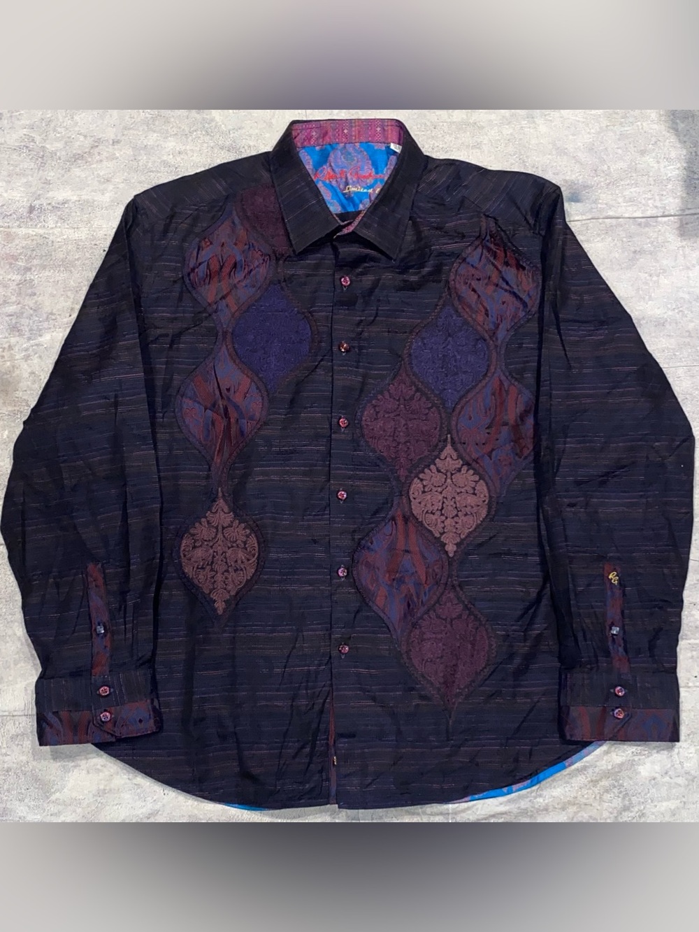 NWOT NEW Robert Graham Limited Edition El Ray Button Up Down Dress Shirt 3XL